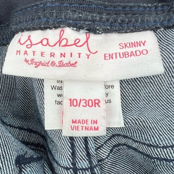 Isabel Maternity By Ingrid & Isabel Skinny Denim Maternity Jeans Size 10 - Picture 2 of 5